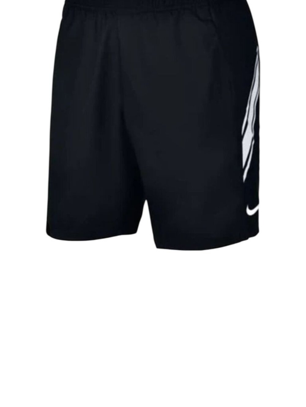 New Nike Court Dri-Fit Men's Tennis Quick Dry Shorts Black XL Black and White